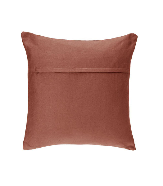 ATMOSPHERA - Coussin déhoussable en Coton Terracotta 38 x 38 cm - large