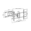 MBG - support mural inclinable/orientable pour ecran de 32  à  90 - h3290-6a - vignette