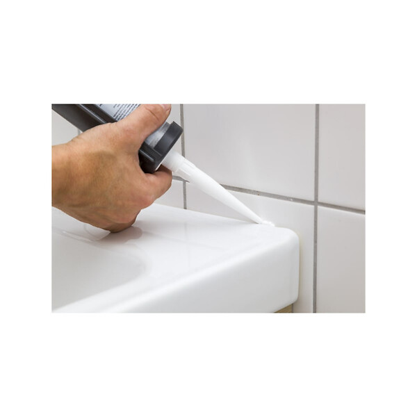 PAREXLANKO - Mastic silicone PAREXLANKO 626 Silicone Carreleur - Gris - 300 mL - L626GRIS300 - large