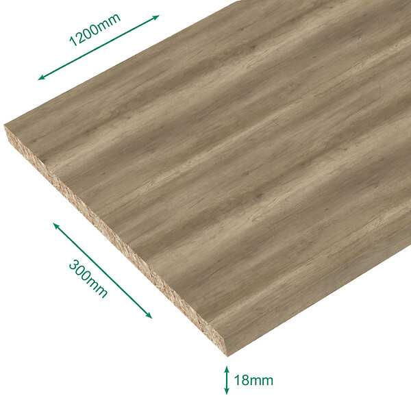FORESTEA - Tablette mélaminé Authentique 1200 x 300 x 18 mm - PEFC 75% - large