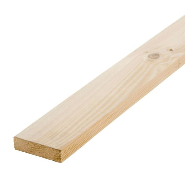 FORESTEA - Lot de 3 planches sapin brut égalisé 2400 x 96 x 21 mm - PEFC 70% - large