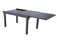 HESPERIDE - Table extensible rectangulaire alu Piazza 6/10 places Graphite - Hespéride - vignette