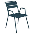 FERMOB - Fauteuil Monceau - Acier - Bleu acapulco - vignette