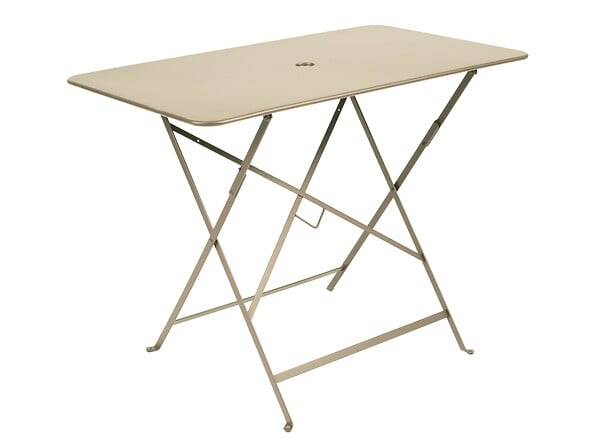 FERMOB - Table de jardin Bistro - Rectangle - Acier - Muscade - 6 personnes - large
