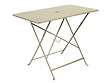 FERMOB - Table de jardin Bistro - Rectangle - Acier - Muscade - 6 personnes - vignette