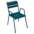 FERMOB - Fauteuil Monceau - Acier - Bleu acapulco - vignette