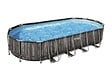 BESTWAY - PIS Power Steel, décor BOIS 732X366X122+FAC+B - vignette