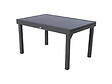 HESPERIDE - Ensemble repas rectangulaire extensible alu Graphite + 10 fauteuils Piazza - Hespéride - vignette