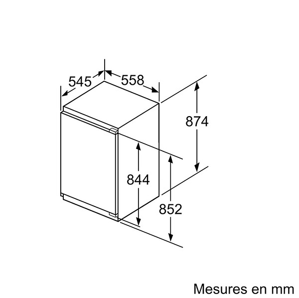 SIEMENS - congélateur intégrable à  pantographe 96 l - gi21vade0 - large