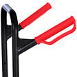 HOMCOM - Diable pour escalier 6 roues diable repliable extensible 150 Kg - chariot pliable acier noir rouge - vignette
