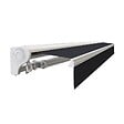 COTE STORE - Store banne motorisé et manuel 2,5 x 2 m Demi coffre pour terrasse - Gris anthracite - vignette
