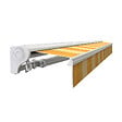 COTE STORE - Store banne manuel Demi coffre 3 x 2,5 m pour terrasse - Jaune rayé - vignette