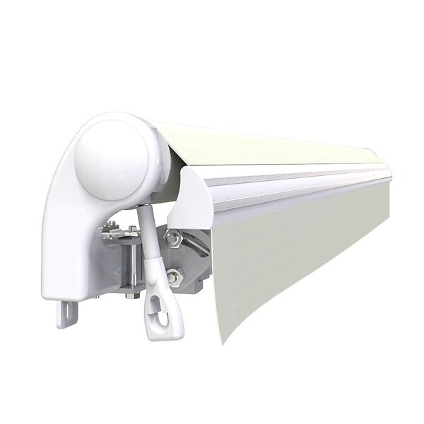 COTE STORE - Store banne manuel 4 x 3 m Monobloc pour terrasse - Écru - large