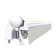 COTE STORE - Store banne manuel 4 x 3 m Monobloc pour terrasse - Écru - vignette