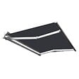 COTE STORE - Store banne motorisé et manuel 4 x 3 m Demi coffre pour terrasse - Gris anthracite - vignette