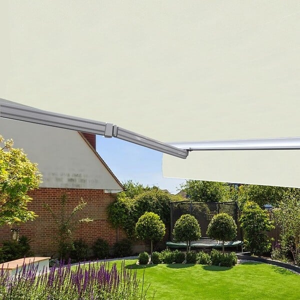 COTE STORE - Store banne manuel 2,5 x 2 m Monobloc pour terrasse - Écru - large