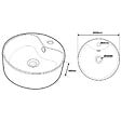 PLANETE BAIN - Vasque à poser ø41cm- ronde blanche - Curve - vignette