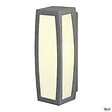 SLV - Applique extérieure SLV MERIDIAN BOX SENSOR, diffuseur opalescent anthracite, E27, 25W max, IP54, détecteur de mouvements - vignette