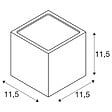 SLV - Applique extérieure SLV SITRA CUB, blanc, GX53/TCR-TSE, 2x 9W max, IP44 - vignette