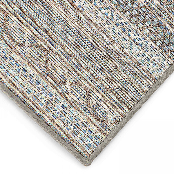 OVIALA - Tapis rectangulaire en polypropylène 160x230 cm gris - Urda - large
