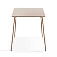 OVIALA - Ensemble table de terrasse et 4 chaises en métal taupe - Palavas - vignette