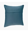 ATMOSPHERA - Coussin déhoussable en Coton Bleu canard 38 x 38 cm - vignette