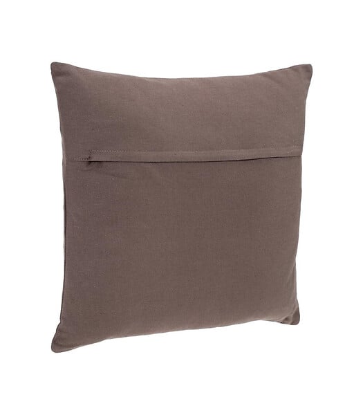 ATMOSPHERA - Coussin déhoussable en Coton Taupe 38 x 38 cm - large