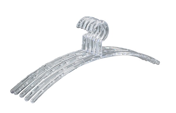 WENKO - Cintre Bubble transparent lot de 5 - large