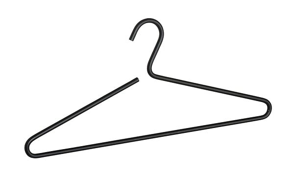 WENKO - Cintre en aluminium Lux noir - large
