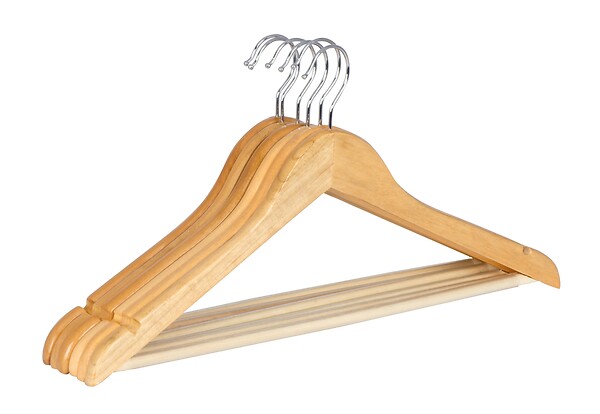 WENKO - Cintre Eco lot de 6 pièces naturel - large