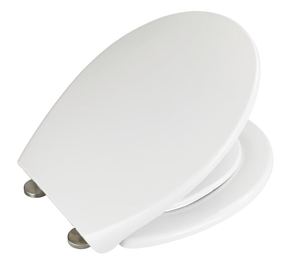 WENKO - Abattant Delos Family blanc Frein de chute Thermodur - large