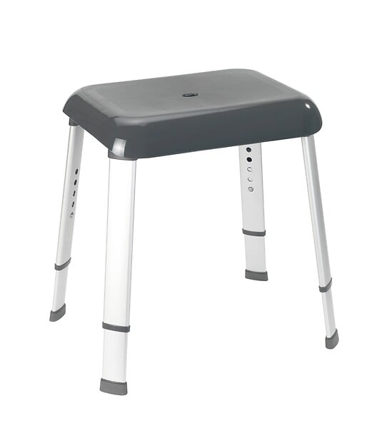 WENKO - Tabouret d'hygiène Secura réglable Secura Premium - large