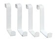 WENKO - Crochets de porte blanc mat lot de 4 p. - vignette
