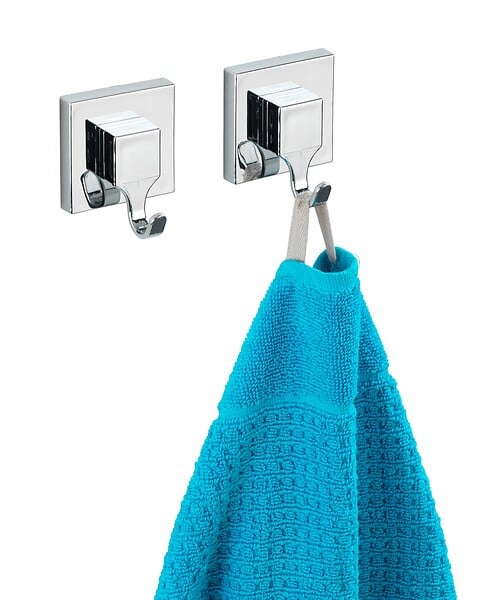 WENKO - Crochet Vacuum-Loc Quadro. lot de 2 pièces - large