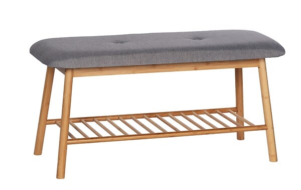 WENKO - Banc à chaussures avec coussin Bahari - large