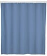 WENKO - Rideau de douche 180x200 PEVA uni gris bleu - vignette