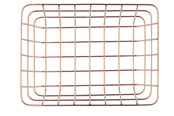 WENKO - Corbeille SDB Viana cuivre - large