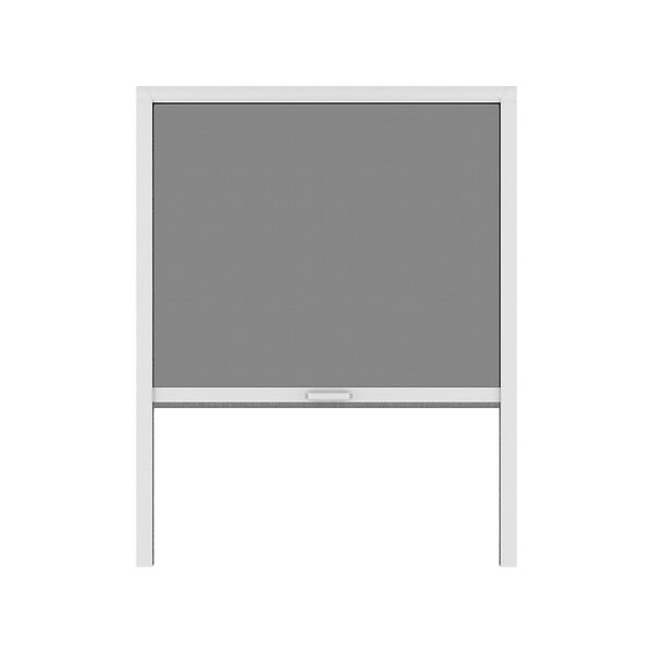 MOUSTIKIT - Moustiquaire enroulable fenêtre - Verticale - Alu - Blanc - 150x160cm - large