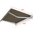 COTE STORE - Store banne manuel 3 x 2,5 m Monobloc pour terrasse - Taupe - vignette