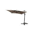 CONCEPT USINE - Parasol  ecru droit rectangle 3,95 x 2,95 m rotatif à 360 led CALVIA - vignette