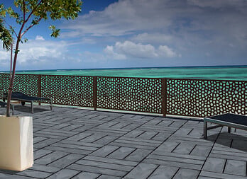 NORTENE - Poteau aluminium 1,15 x 0,06 m ALUPOST anthracite - large