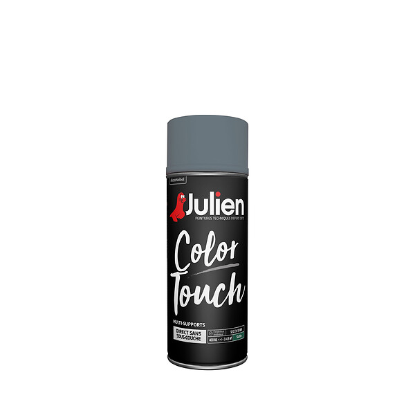 JULIEN - Peinture aerosol Color Touch - Anthracite - Satin - 400ml - large