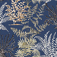 GRANDECO - Papier peint vinyle intisse lima bleu - vignette
