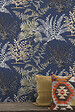 GRANDECO - Papier peint vinyle intisse lima bleu - vignette
