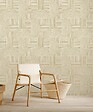 GRANDECO - Papier peint expanse intisse motif gala or - vignette