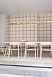 GRANDECO - Papier peint vinyle intisse capiton textile beige - vignette