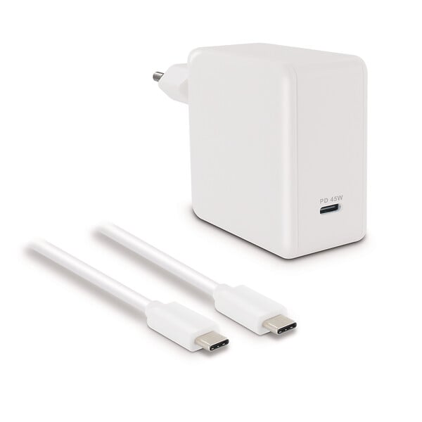 METRONIC - Chargeur secteur 45W + câble USB-C M-M 2.5m - large