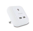 METRONIC - Chargeur secteur veilleuse carré 2 USB-A 2.1 A - blanc - vignette