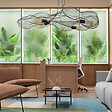 C-CREATION - Lustre Cloud - métal et grillage coloris noir - vignette