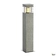 SLV - Borne extérieure SLV ARROCK GRANITE 70, E27, couleur poivre et sel - Hauteur 70 cm - vignette